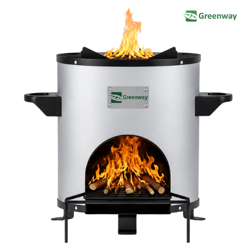 Greenway Smart Stove - Modern Bioflame Wood Chulha